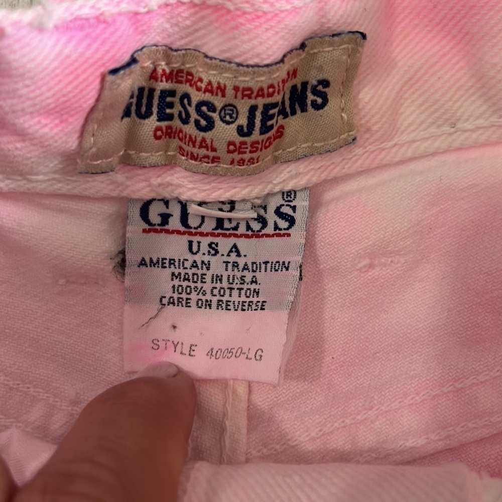 Vintage Guess tie dye hi rise shorts size 29 - Picture 4 of 10